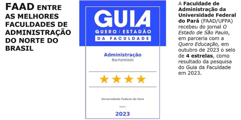 FAAD RECEBE O SELO ESTADÃO DE 4 ESTRELAS